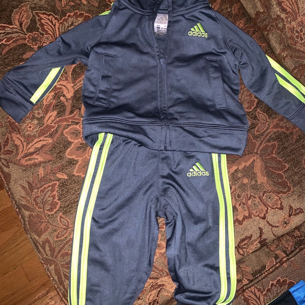 Toddler boy adidas track suit size 6 months